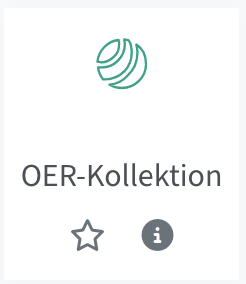 Aktivität OER-Kollektion im Aktivitäten-Auswahlmenü