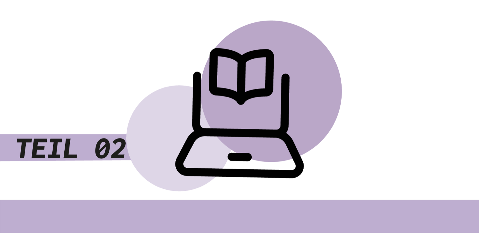 ein lila Badge mit einem Computer-Icon