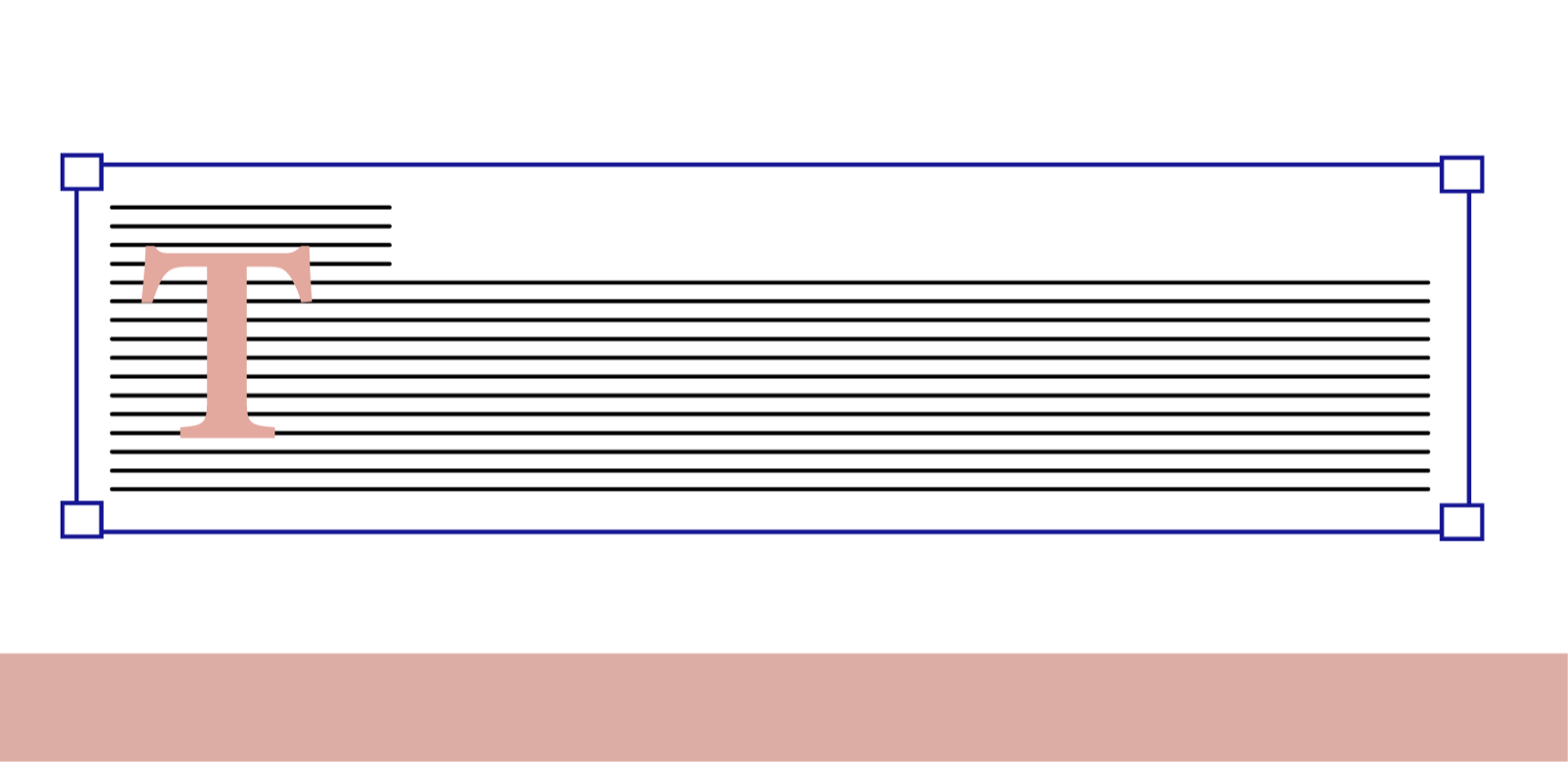 stilisiertes Textfeld