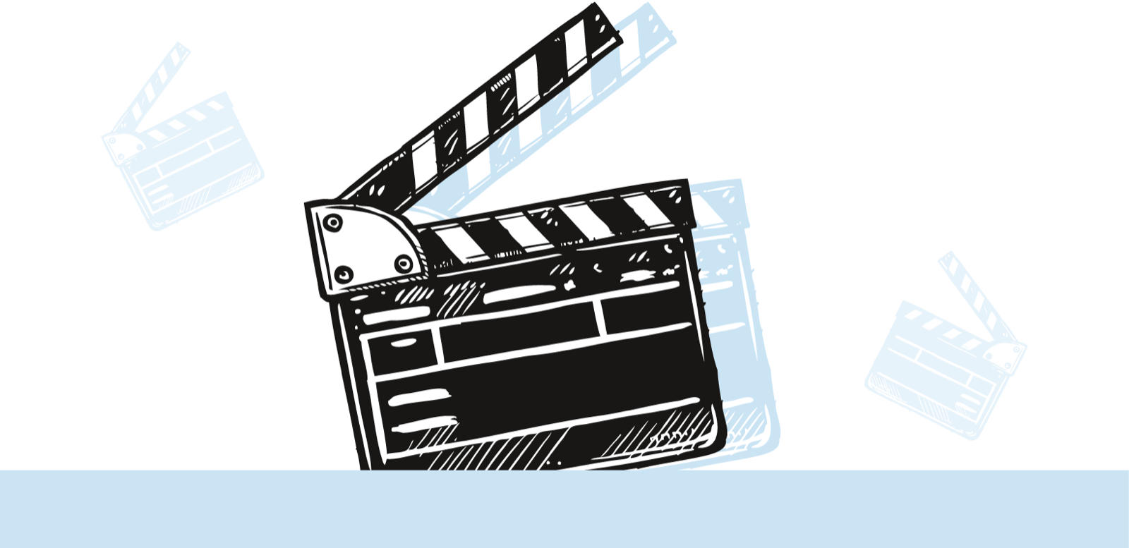 eine Filmklappe