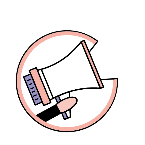 Sticker zum Beitrag: ein Megaphone