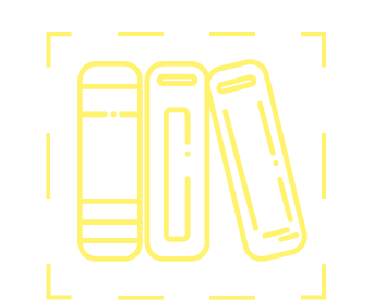 Sticker zum Beitrag: Icon von drei Büchern, die aneinander lehnen