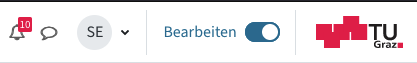Abbildung Schieberegler des Bearbeitungsmodus