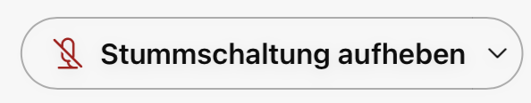 Screenshot des Buttons Stummschaltung aufheben in Webex