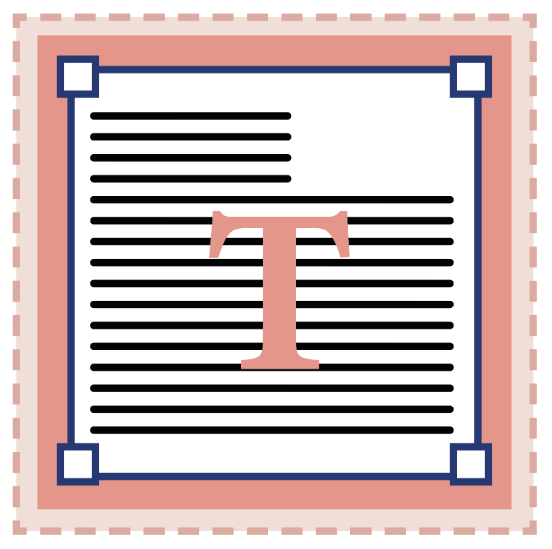 stilisiertes Textfeld