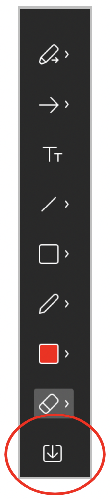 Screenshot der Tool-Leiste