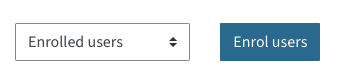 Button to enrol users in the participants menu