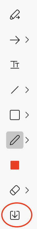 Screenshot of the toolbar